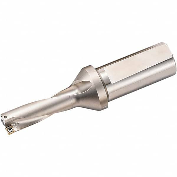 Kyocera - 4-1/2" Max Drill Depth, 3xD, 1-1/2" Diam, Indexable Insert Drill - Benchmark Tooling
