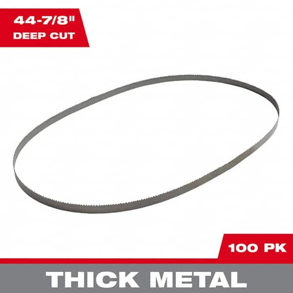 Milwaukee Tool - 44-7/8" x 1/2" x 0.02" 10-14 TPI Bi-Metal Portable Band Saw Blade - Benchmark Tooling