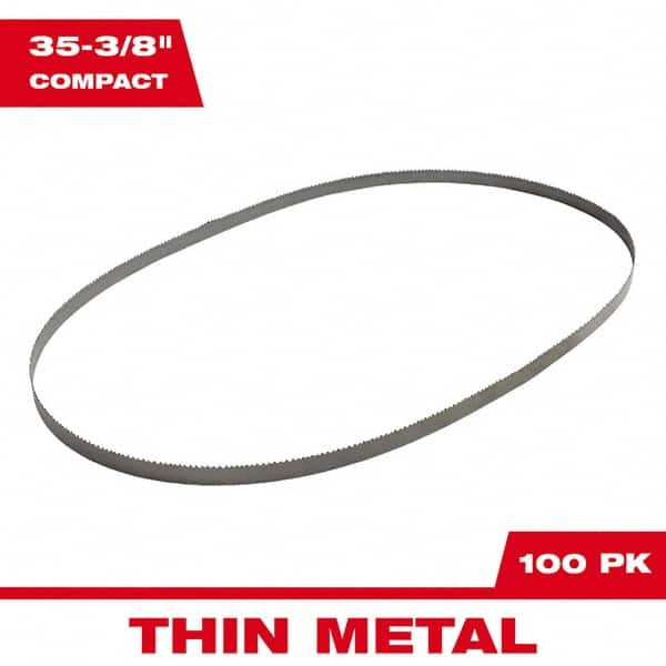 Milwaukee Tool - 35-3/8" x 1/2" x 0.02" 14 TPI Bi-Metal Portable Band Saw Blade - Benchmark Tooling