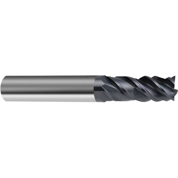 Guhring - 5/16", 4 Flute, Single End, Solid Carbide, Corner Chamfer End Mill - 2-1/2" OAL, 45° Helix, Right Hand Flute, 13/16 LOC, Right Hand Cut - Benchmark Tooling