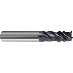 Guhring - 3/4", 4 Flute, Single End, Solid Carbide, Corner Chamfer End Mill - 4" OAL, 45° Helix, Right Hand Flute, 1-1/2 LOC, Right Hand Cut - Benchmark Tooling