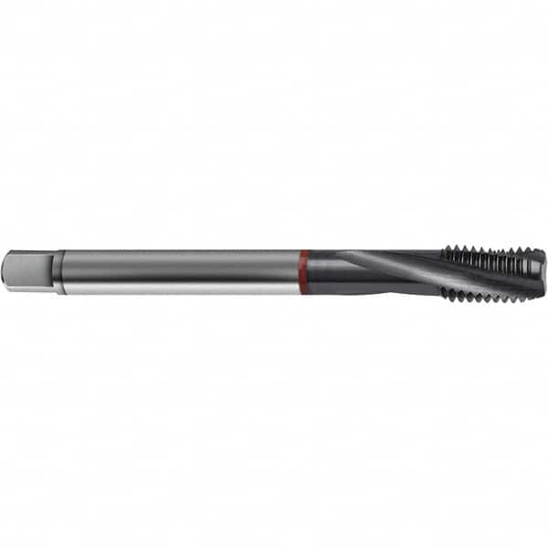 Guhring - 6-32 UNC 3 Flute 2BX Bottoming Spiral Flute Tap - High Speed Steel, TiCN Finish, 2.2047" OAL, Right Hand Flute, Right Hand Thread, H4/H5, Series 4373 - Exact Industrial Supply