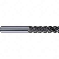 Guhring - 1/2", 4 Flute, Single End, Solid Carbide, Corner Chamfer End Mill - 4-1/2" OAL, 48° Helix, Right Hand Flute, 2 LOC, Right Hand Cut - Benchmark Tooling