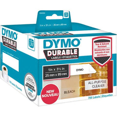 Dymo - Labels, Ribbons & Tapes Type: Shelving Labels Color: White - Benchmark Tooling