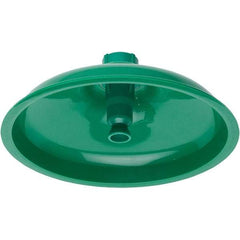 Haws - 11" Long x 11" Wide x 4" High, Plastic Plumbed Wash Station Showerhead - Green Matting - Benchmark Tooling