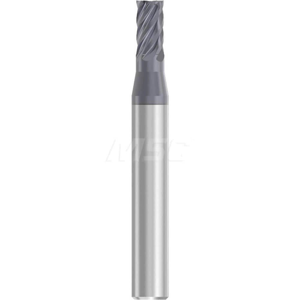 Roughing & Finishing End Mills; Mill Diameter (Decimal Inch): 0.1875; Mill Diameter (Inch): 3/16; End Type: Square End; Number of Flutes: 6; Material: Solid Carbide; Finish/Coating: AlTiN; Length of Cut (Inch): 5/16; Shank Diameter (Inch): 1/4; Overall Le