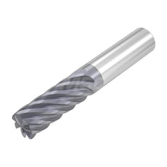 Roughing & Finishing End Mills; Mill Diameter (Decimal Inch): 1.0000; Mill Diameter (Inch): 1; End Type: Corner Radius; Corner Radius (Decimal Inch): 0.0300; Number of Flutes: 7; Material: Solid Carbide; Finish/Coating: AlTiN; Length of Cut (Inch): 3-1/4;