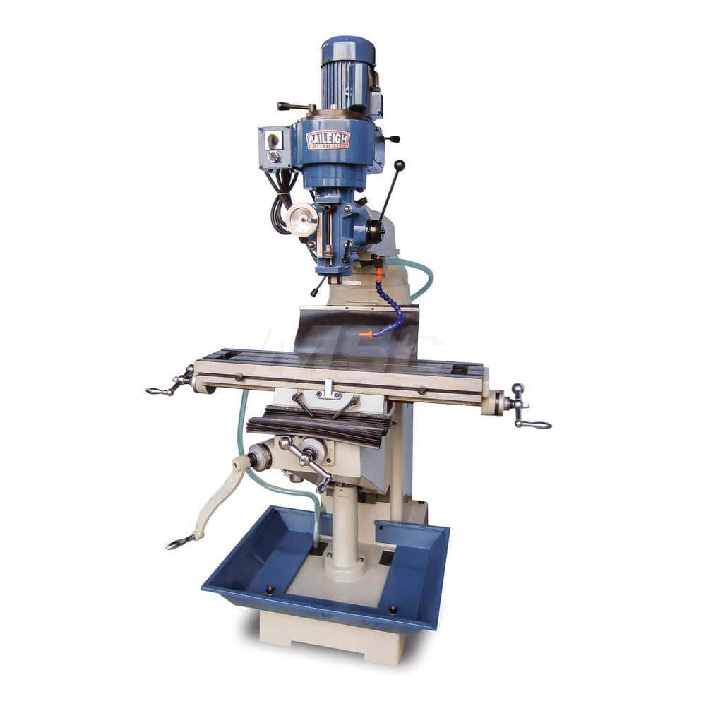 Knee Milling Machine: 15.75″, Variable Speed Control 80 to 2,720 RPM, R8 Spindle Taper