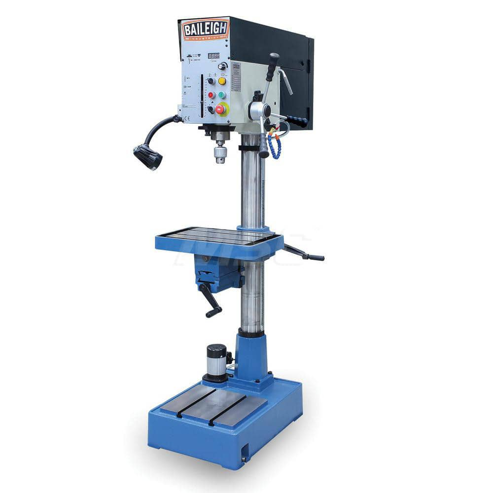 Floor Drill Press: 18″ Swing, 2 hp, 220V, 1 Phase