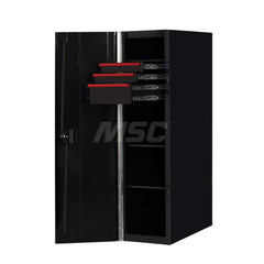 Bases & Risers & Add-Ons; Type: Side Locker; For Use With: RX723001HCBKRD; RX723019RCBKRD; Width (Inch): 64.75; Depth (Inch): 32.75; Number Of Drawers: 3.000; Height (Inch): 28.75; For Use With: RX723001HCBKRD; RX723019RCBKRD; Color: Cabinet Black; Trim R