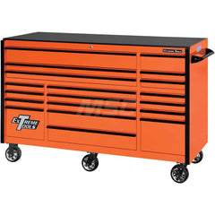 Tool Roller Cabinet: 19 Drawers Orange & Black