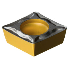Turning Insert:  CPMT 09 T3 04-UM 4415, TiCN, Al2O3 & TiN Finish,  Neutral,  0.0156″ Corner Radius,  N/A Series  CPMT-UM