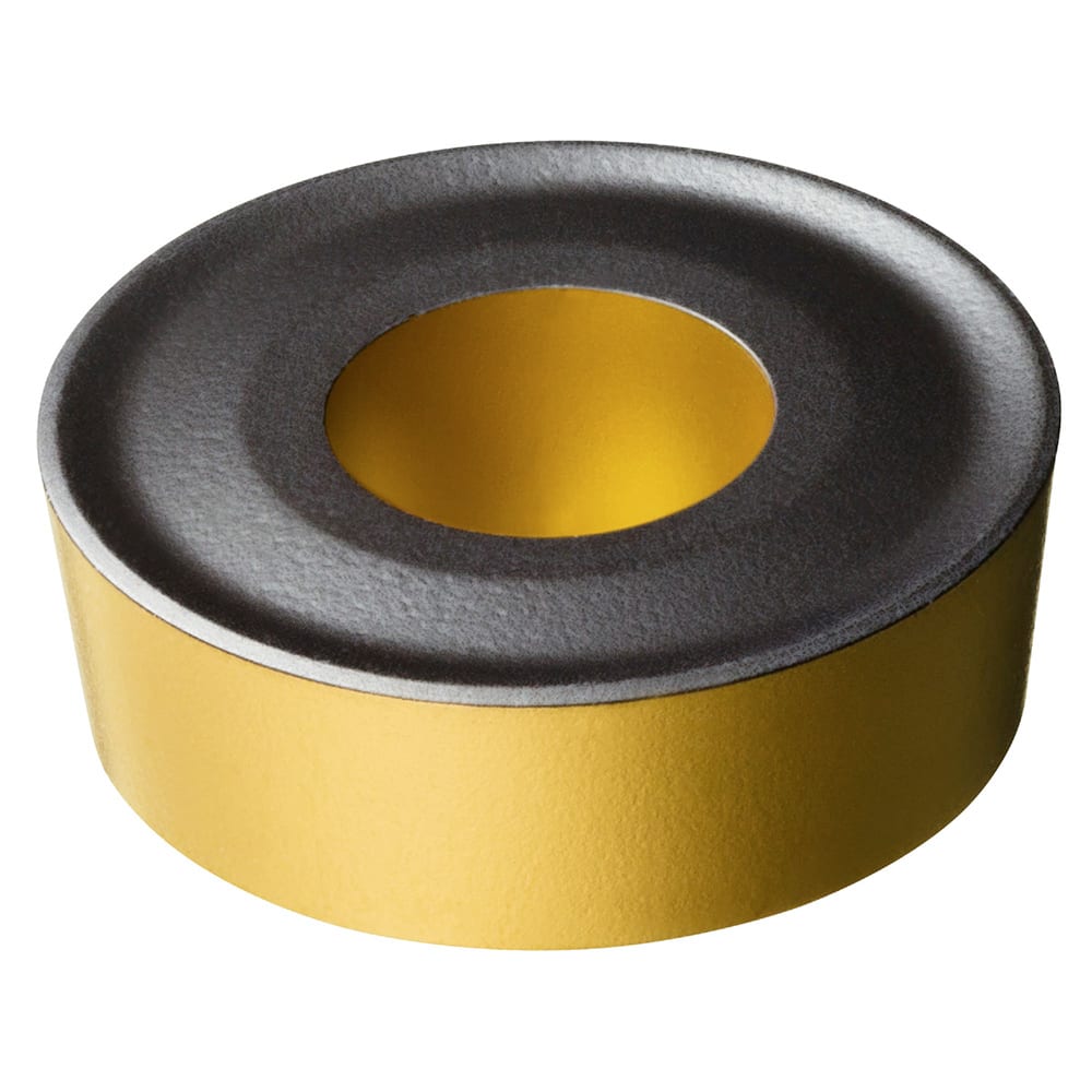Turning Insert:  RCMX 12 04 00 4415, TiCN, Al2O3 & TiN Finish,  Neutral,  0.2362″ Corner Radius,  N/A Series  RCMX