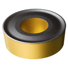 Turning Insert:  RCMX 12 04 00 4415, TiCN, Al2O3 & TiN Finish,  Neutral,  0.2362″ Corner Radius,  N/A Series  RCMX