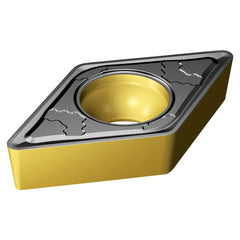 Turning Insert:  DCMT 11 T3 08-PMC 4425,  Solid Carbide TiCN, Al2O3 & TiN Finish,  Neutral,  0.0313″ Corner Radius,  N/A Series  DCMT-PMC