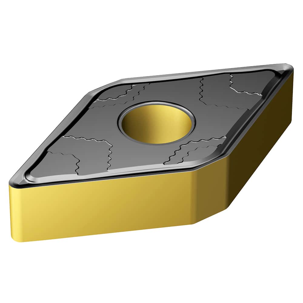 Turning Insert:  DNMG 11 04 04-PMC 4415, TiCN, Al2O3 & TiN Finish,  Neutral,  0.0156″ Corner Radius,  N/A Series  DNMG-PMC