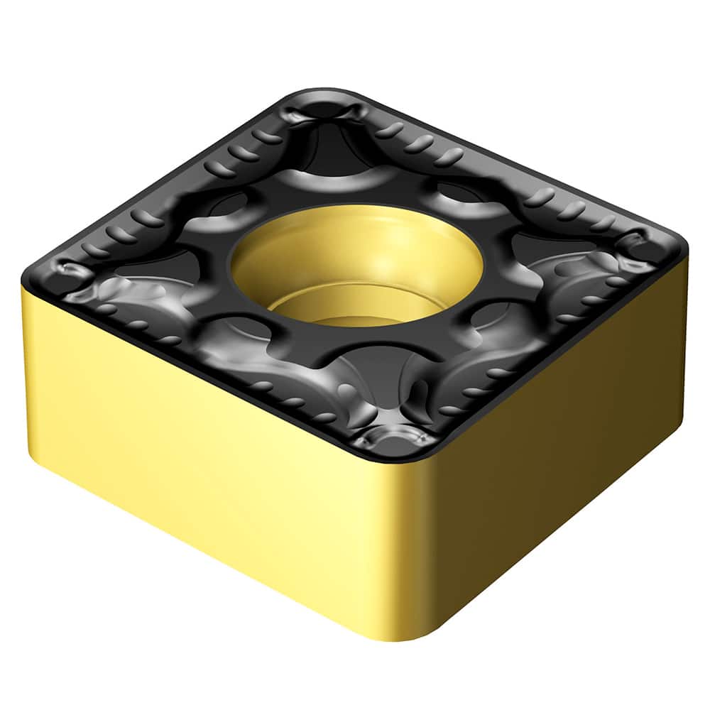 Turning Insert:  CNMU 12 06 12-PM 4415, TiCN, Al2O3 & TiN Finish,  Neutral,  0.0469″ Corner Radius,  N/A Series  CNMU-PM