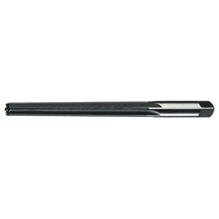 #3/0 STR / RHC HSS Straight Shank Straight Flute Taper Pin Reamer - Bright - Exact Industrial Supply