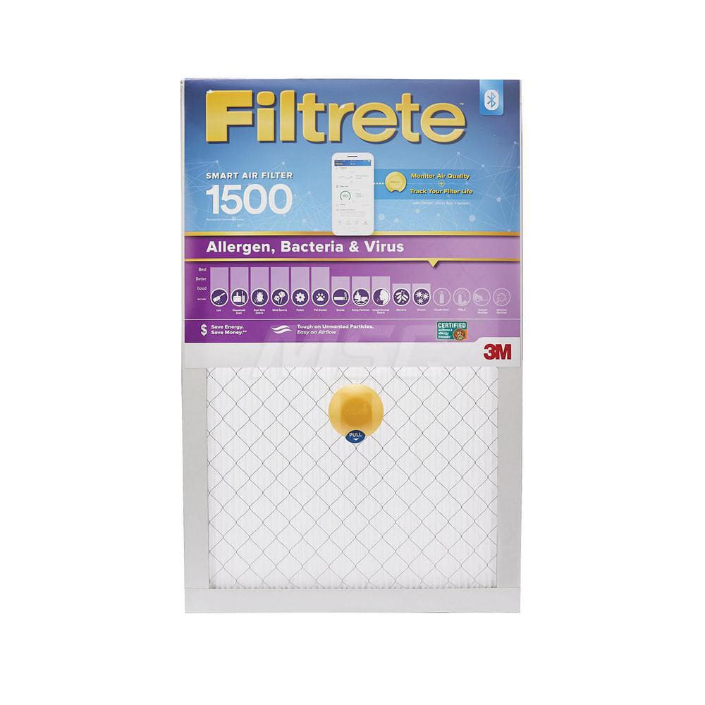 Pleated Air Filter: 20 x 30 x 1″, MERV 12, 90% Efficiency Polypropylene