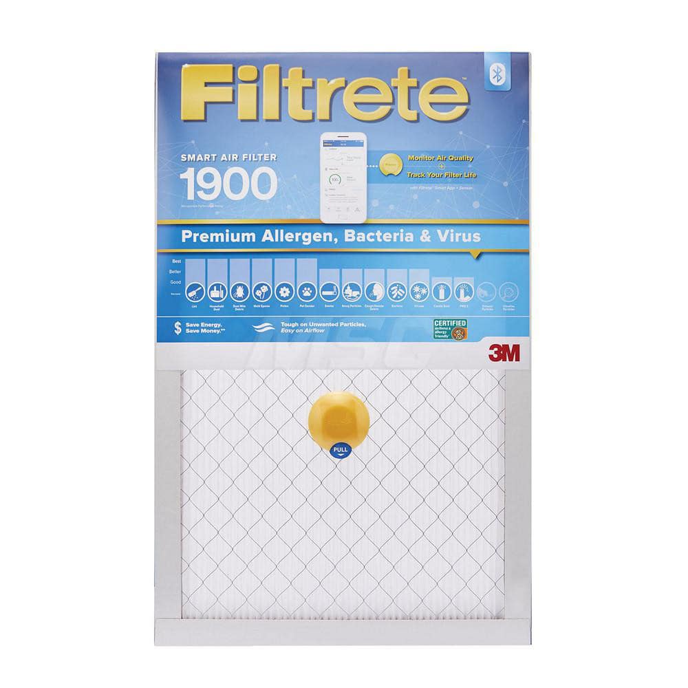 Pleated Air Filter: 20 x 25 x 1″, MERV 13, 95% Efficiency Polypropylene