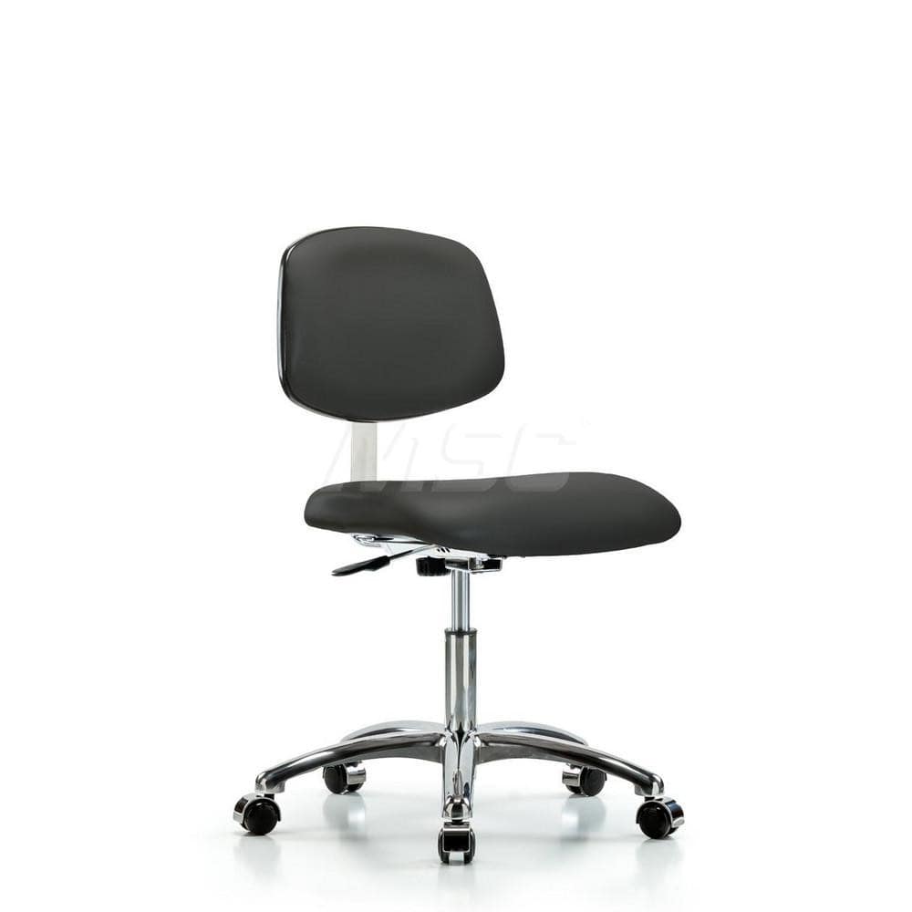 Task Chair: Vinyl, Charcoal