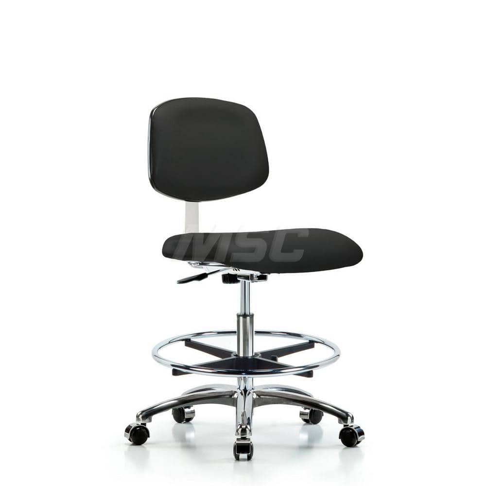 Task Chair: Vinyl, Black