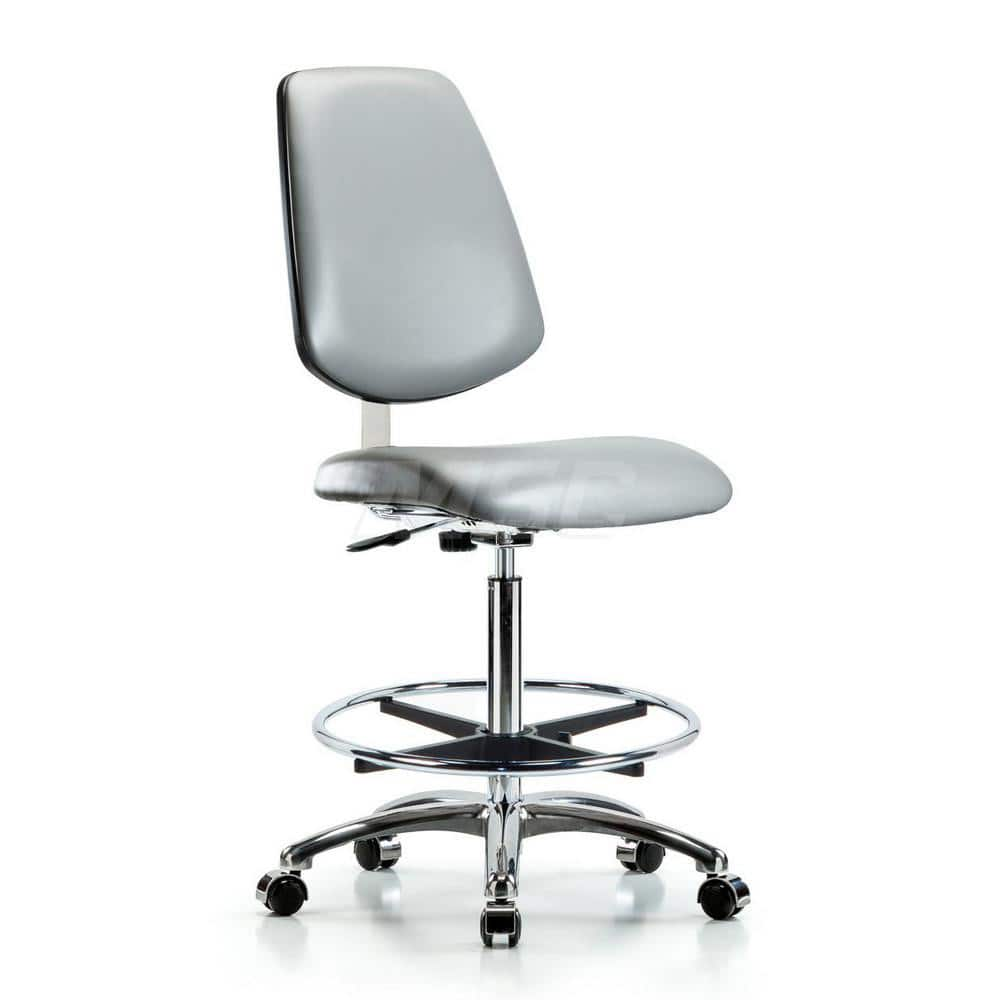 Task Chair: Vinyl, Sterling