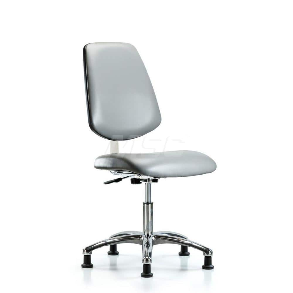 Task Chair: Vinyl, Sterling