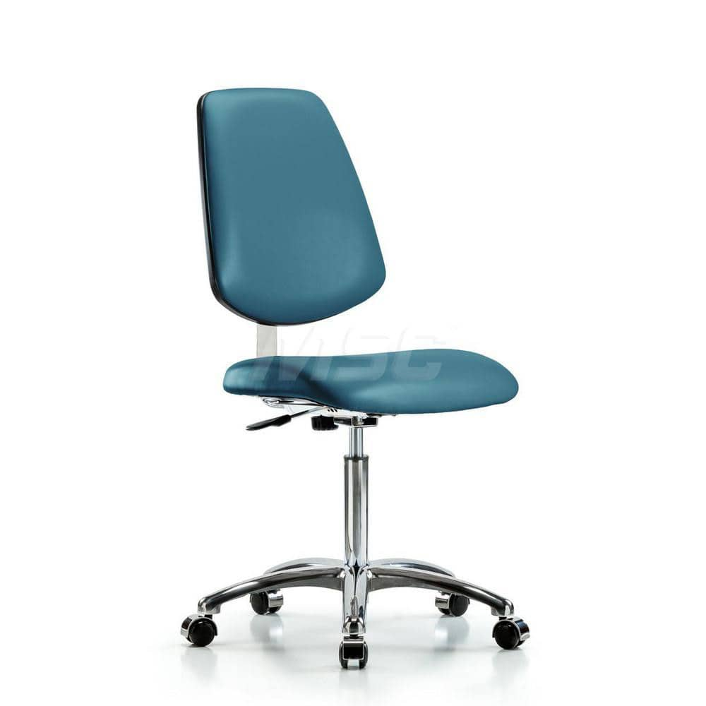 Task Chair: Vinyl, Marine Blue