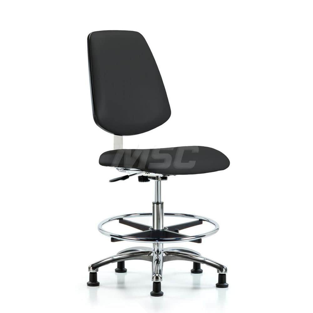 Task Chair: Vinyl, Black