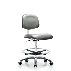 Task Chair: Vinyl, Sterling