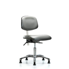 Task Chair: Vinyl, Sterling