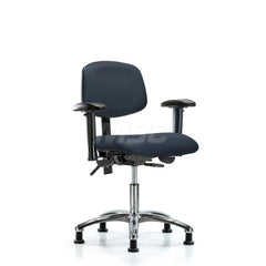 Task Chair: Vinyl, Imperial Blue