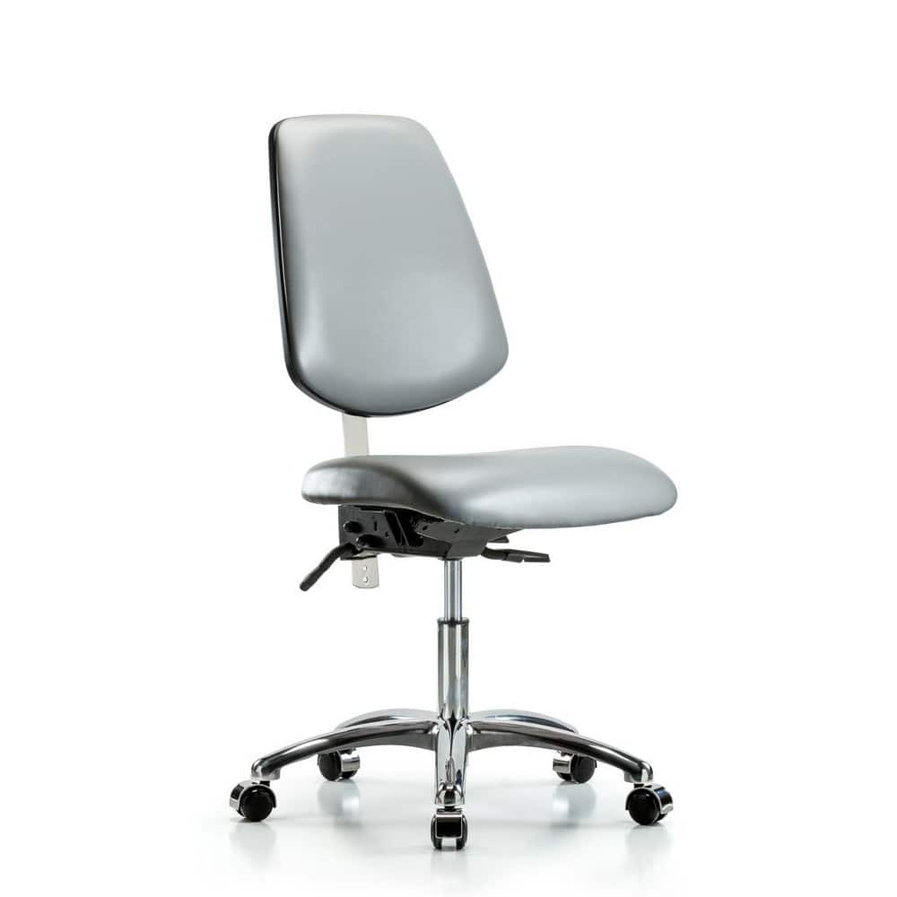 Task Chair: Vinyl, Sterling