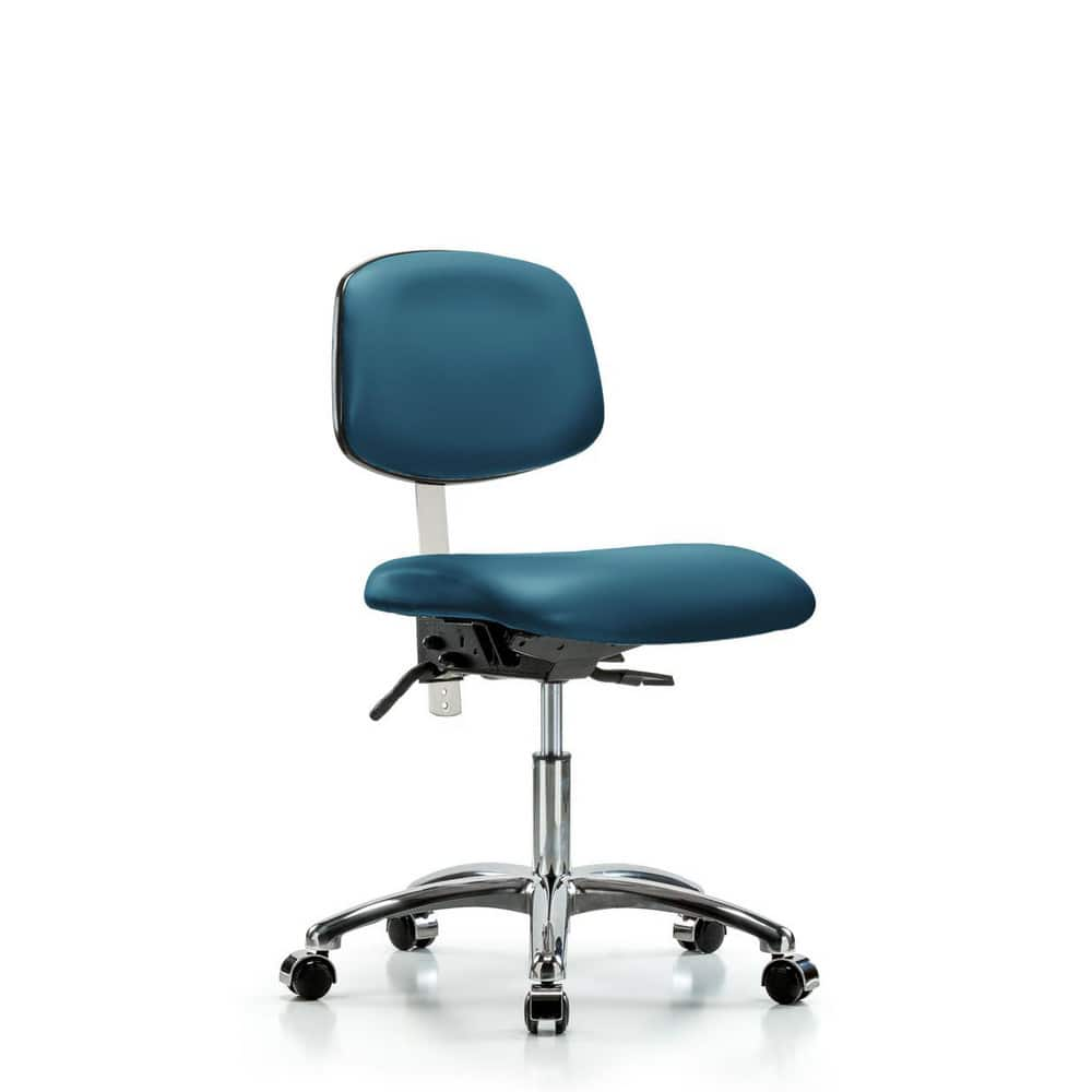 Task Chair: Vinyl, Marine Blue