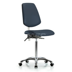 Task Chair: Vinyl, Imperial Blue