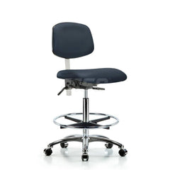 Task Chair: Vinyl, Imperial Blue