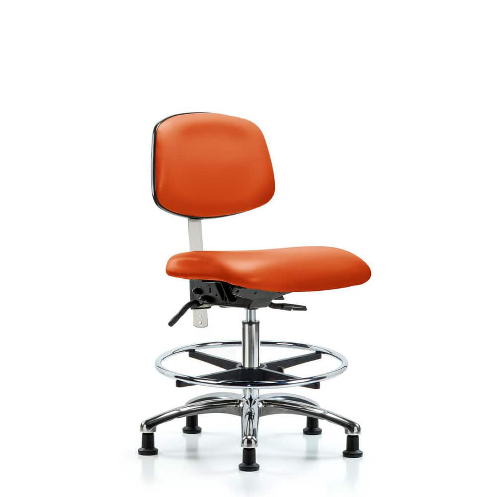 Task Chair: Vinyl, Orange Kist