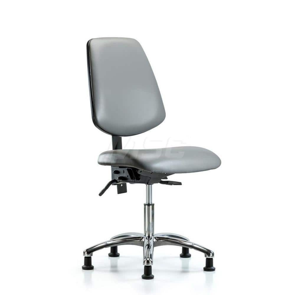 Task Chair: Vinyl, Sterling