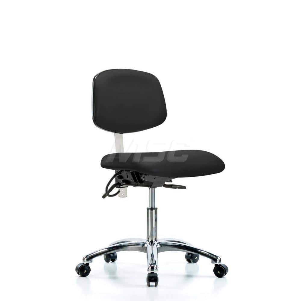 Task Chair: ESD Vinyl, Black