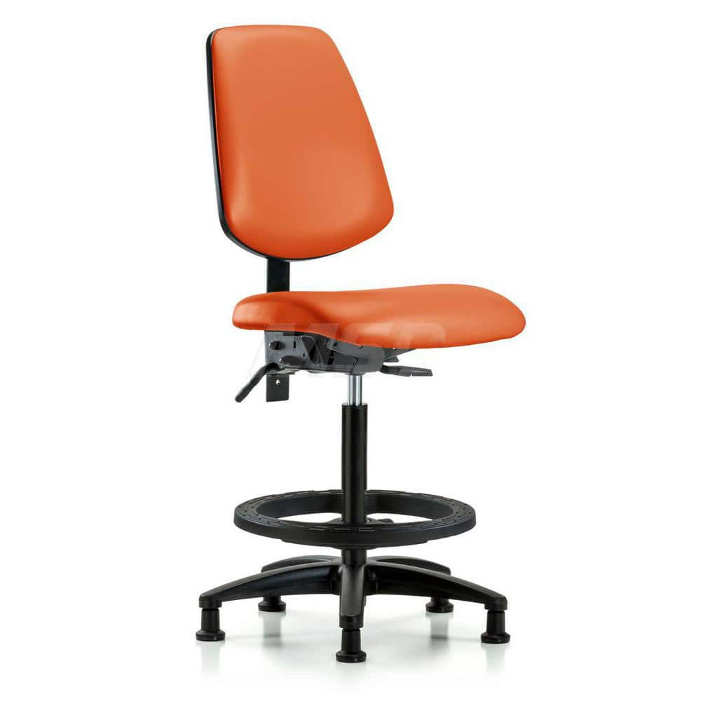 Task Chair: Vinyl, Orange Kist