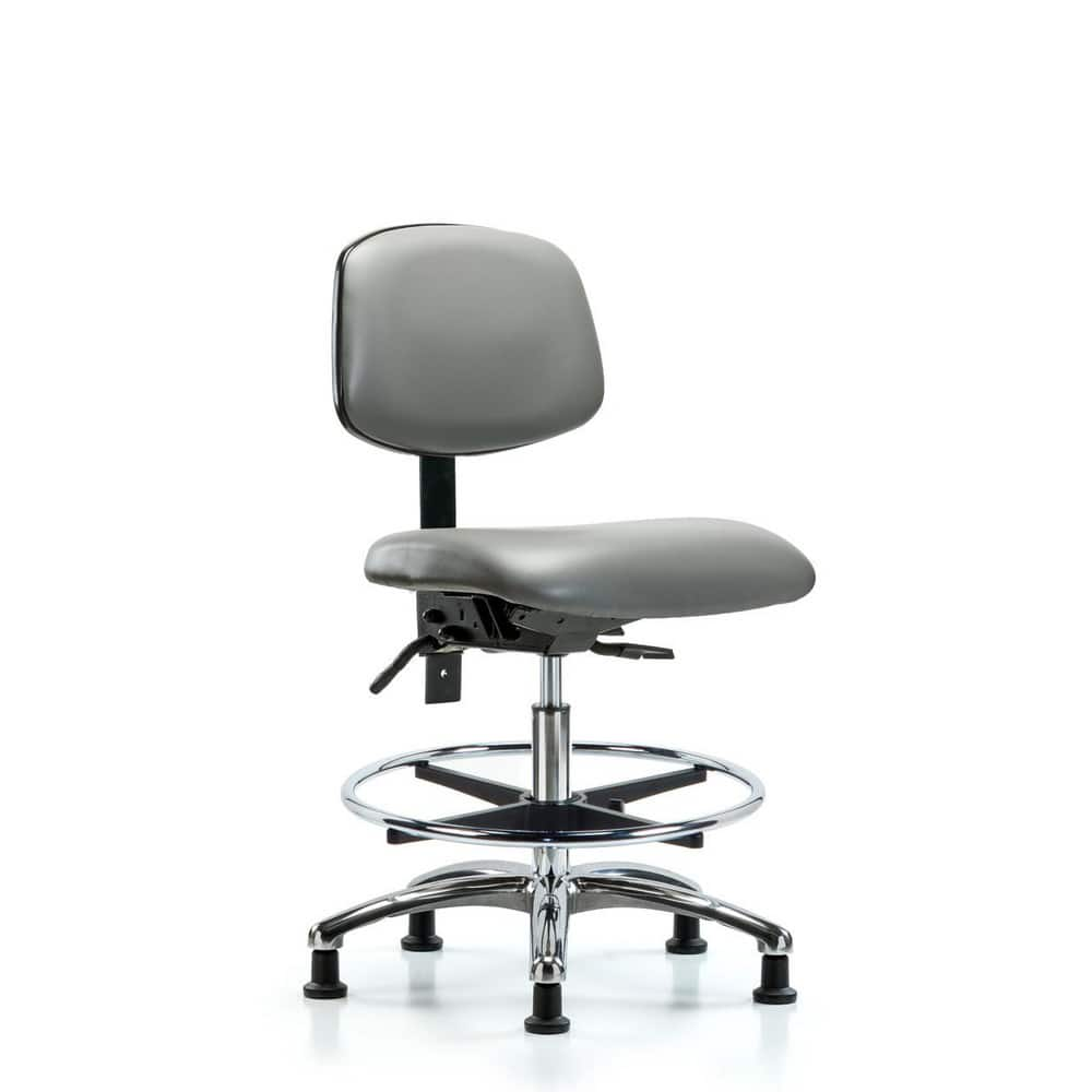 Task Chair: Vinyl, Sterling