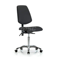 Task Chair: Vinyl, Black