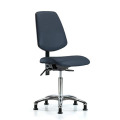 Task Chair: Vinyl, Imperial Blue