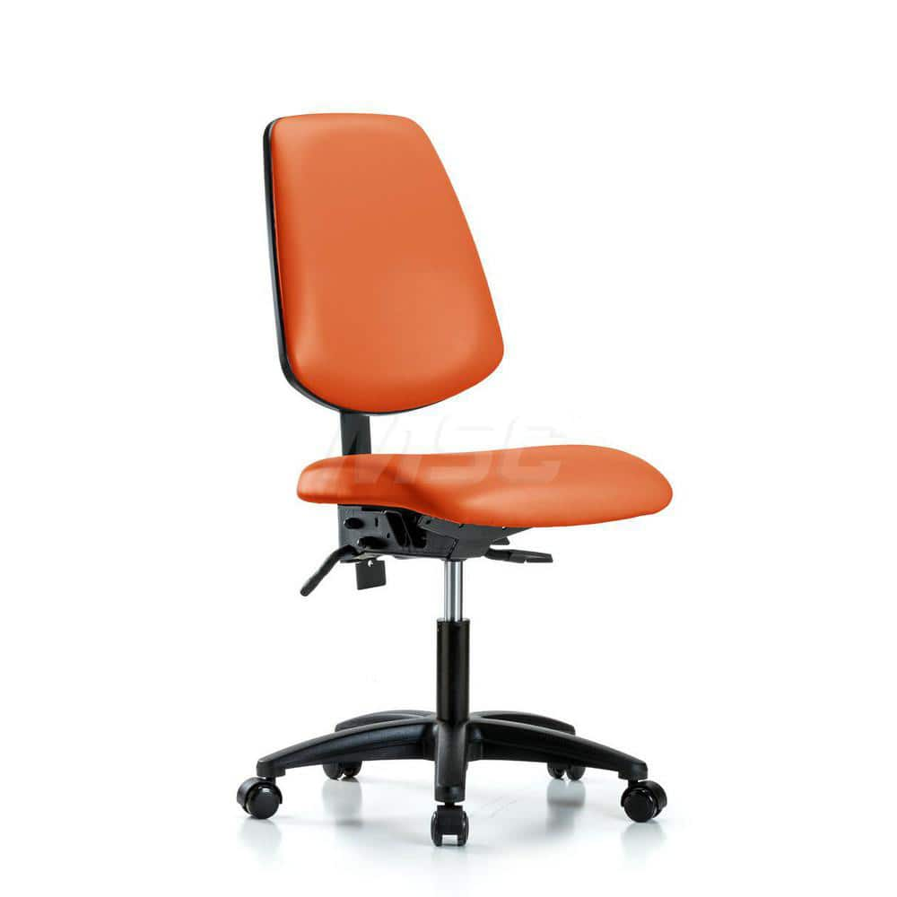 Task Chair: Vinyl, Orange Kist