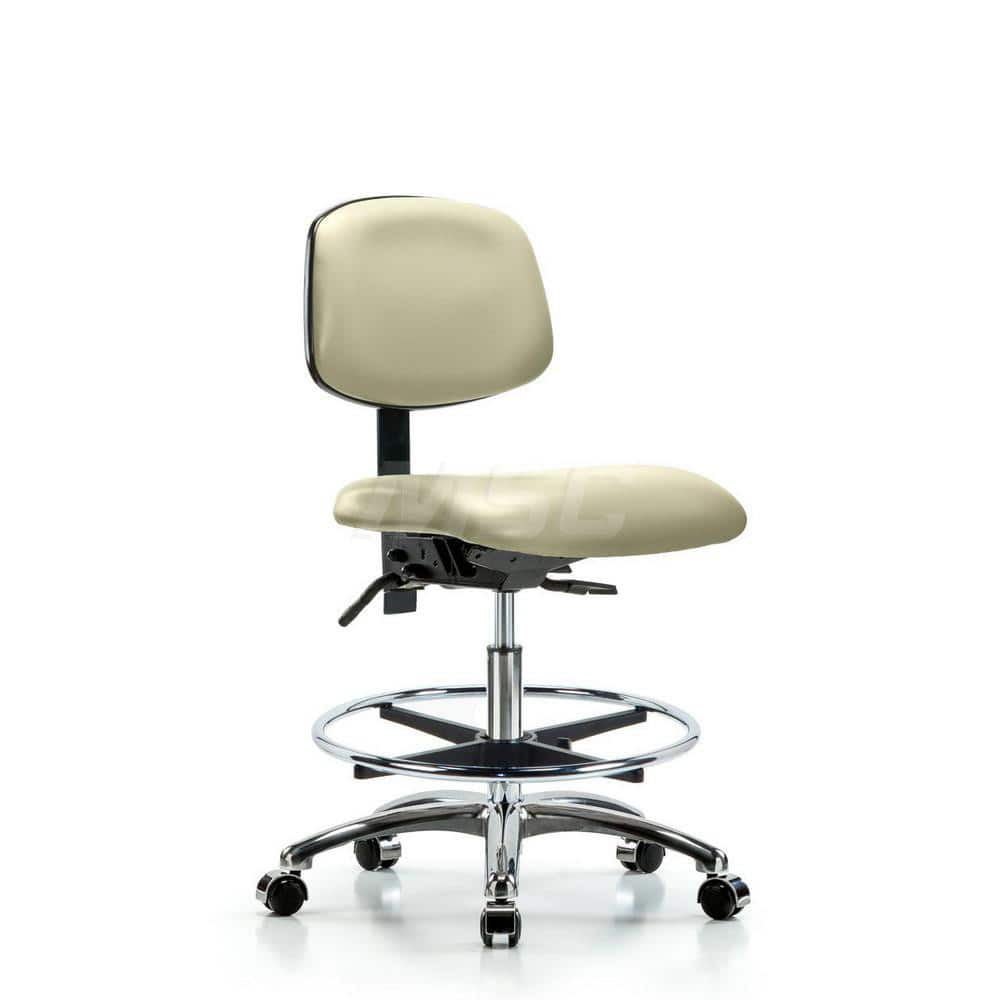 Task Chair: Vinyl, Adobe White