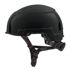 Hard Hat: Impact Resistant, Climbing, Class E, 2-Point Suspension Black, Polyethylene