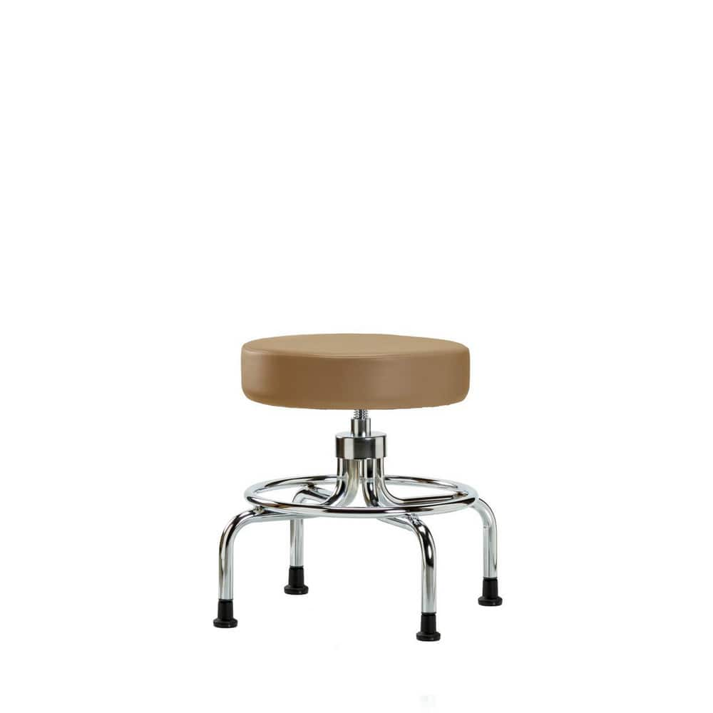 Lab Stool: Vinyl, 25″ Seat Width, 25″ Seat Depth Round Height