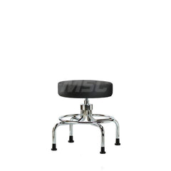 Lab Stool: Vinyl, 25″ Seat Width, 25″ Seat Depth Round Height