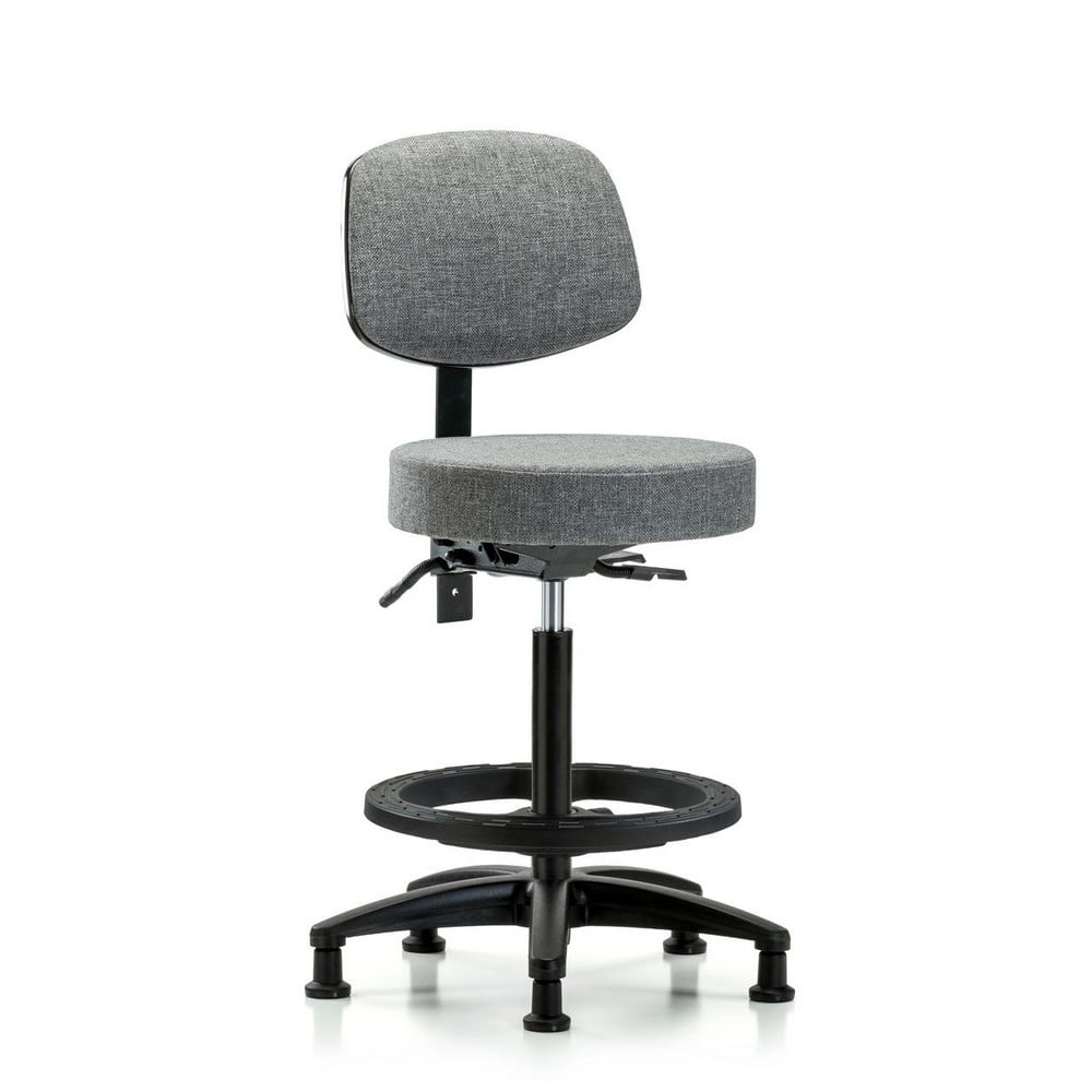 Adjustable Height Swivel Stool: Olefin, 24″ Seat Width, 24″ Seat Depth Round Height